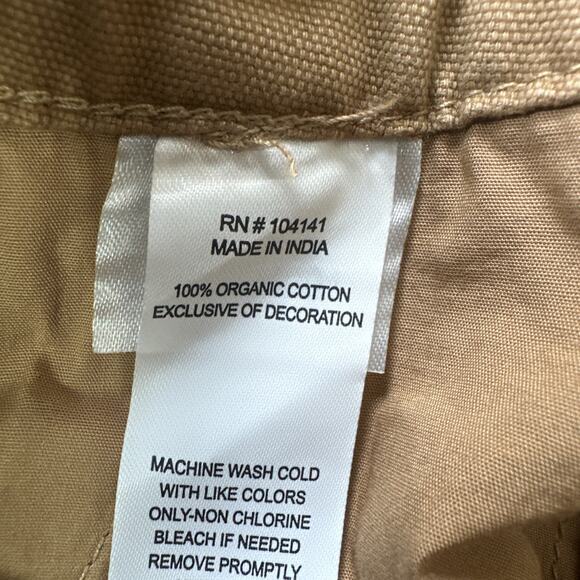 Alpine Design Utility Pants Mens 34 X 30 Brown Khaki 100% ORGANIC Cotton Relaxed - Picture 13 of 13
